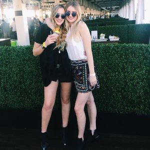 Black patterned skirt